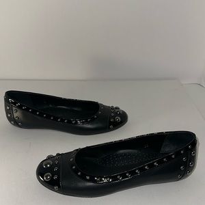 VanEli Studded Black Flats Size 5
